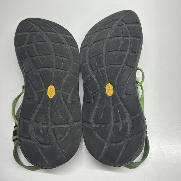 Chaco ZX2 Classic Sandals Shoes Strappy Open Toe Black Green Women's Size 8 - Picture 7 of 8